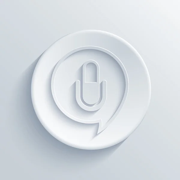 Vecteur moderne icône de cercle lumineux avec ombre — Image vectorielle
