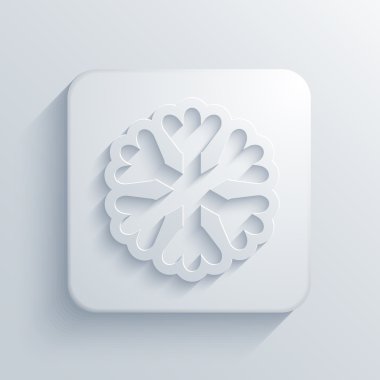 Vektör modern kar tanesi ışık simgesi