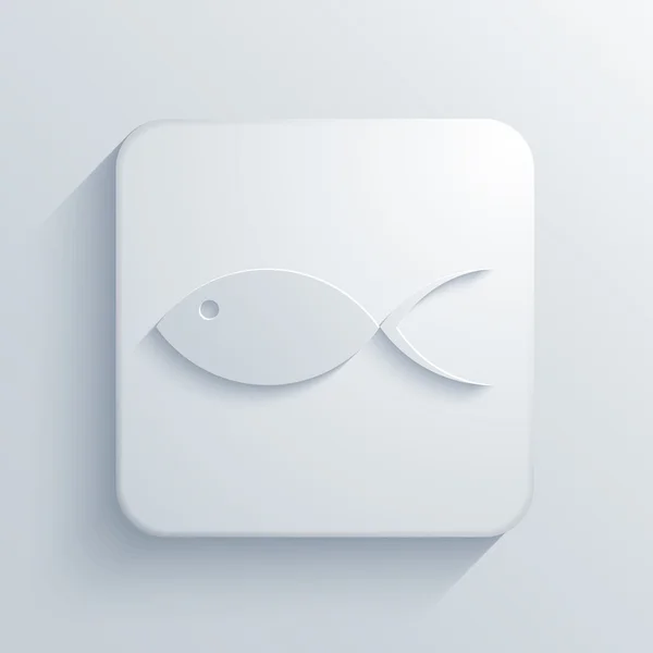 Vector modern fish light icon — Stock Vector