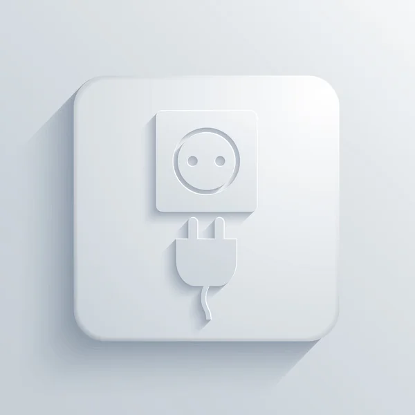 Vector moderne plug licht pictogram — Stockvector