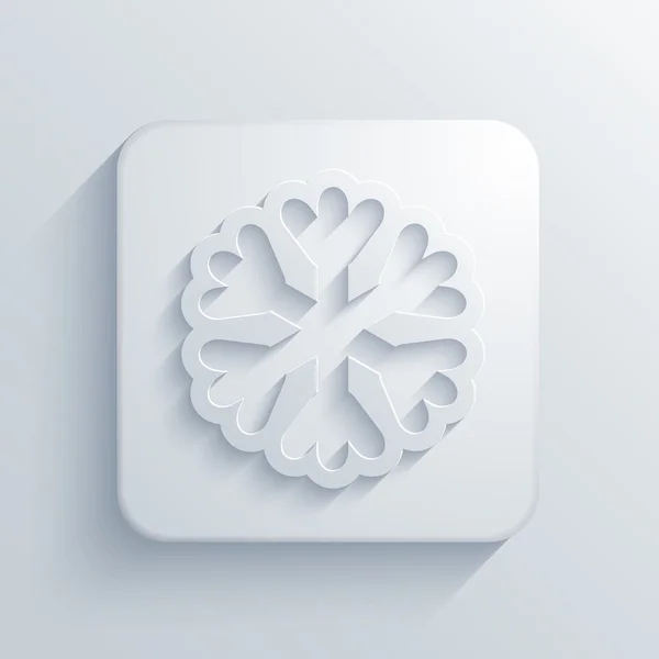 Vector modern snowflake light icon — Stock Vector