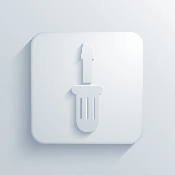 Vector modern screwdriver light icon — Stock Vector