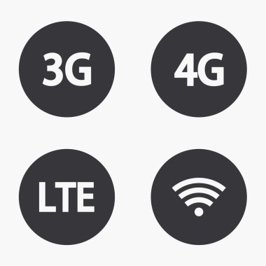 Vektör modern Mobil Internet simgeler kümesi