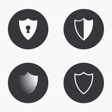 Vektör modern kalkan Icons set