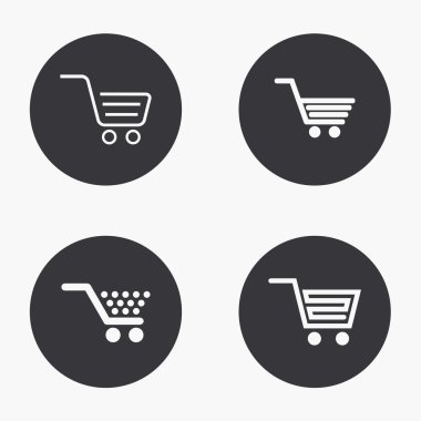Vector Icons set alışveriş modern