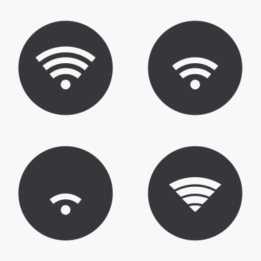 Vektör modern wi fi Icons set