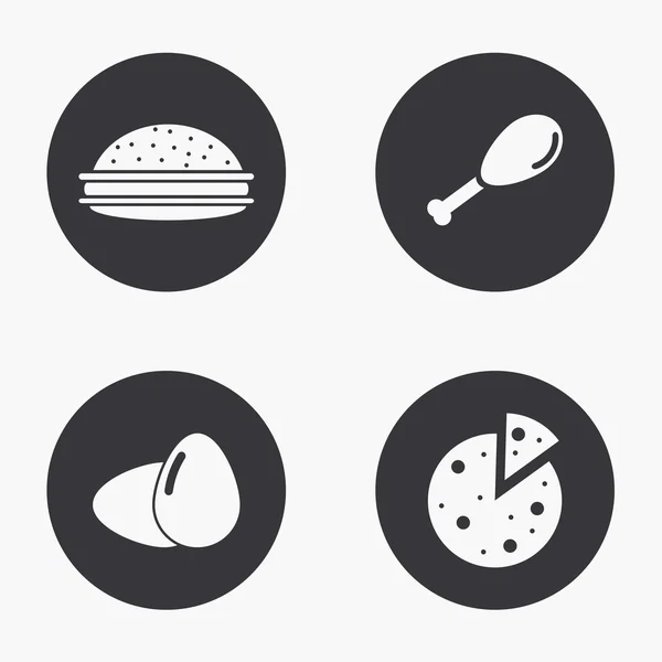 Vector modern food icons set — Stock Vector