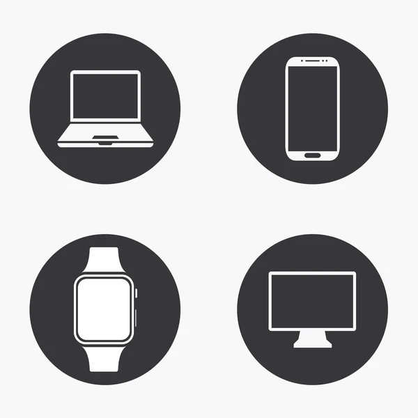 Vettoriale moderno gadget icone set — Vettoriale Stock