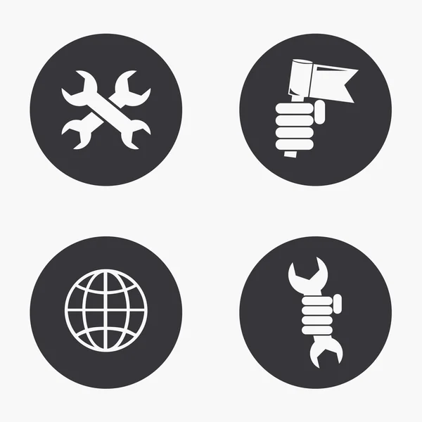 Set di icone del giorno del lavoro moderno vettoriale — Vettoriale Stock