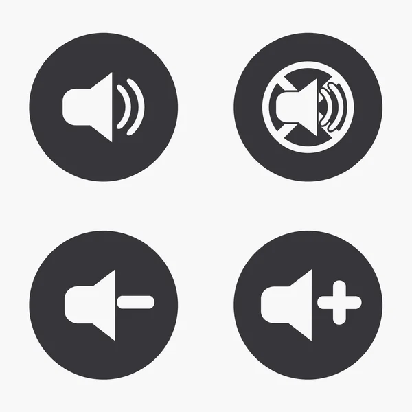 Vector iconos de sonido modernos activados — Vector de stock