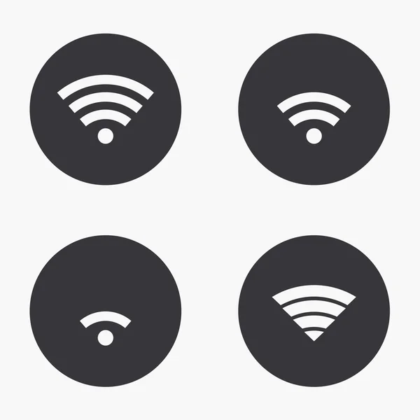 Vettoriale moderno wi fi set icone — Vettoriale Stock