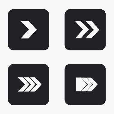 Vektör modern ok Icons set