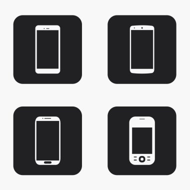 Vektör modern smartphone Icons set