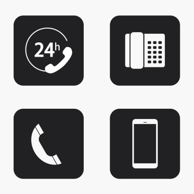 Vektör modern telefon Icons set