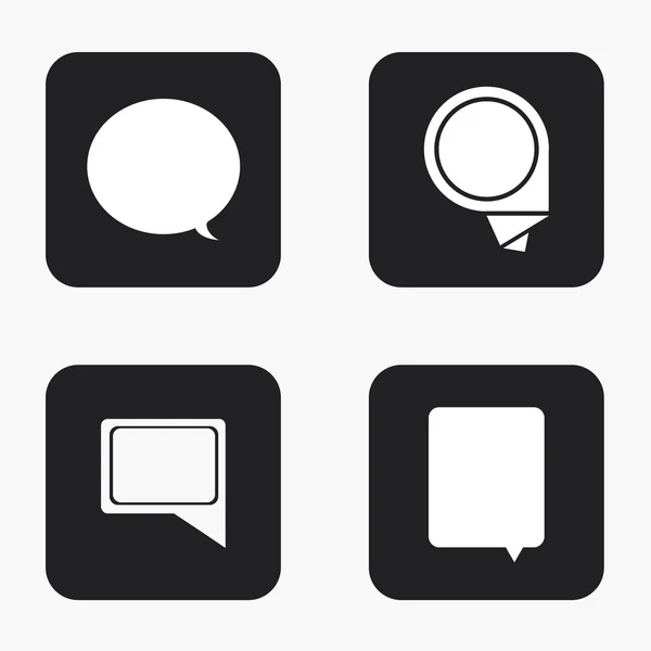 Vecteur moderne bulle icônes de parole ensemble — Image vectorielle