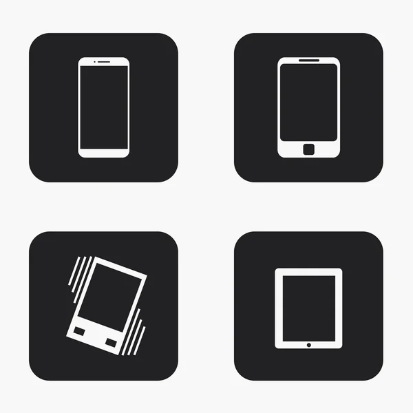 Conjunto de iconos de gadget moderno vector — Archivo Imágenes Vectoriales