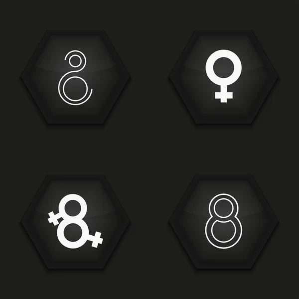 Vector moderno 8 iconos de marzo conjunto — Vector de stock