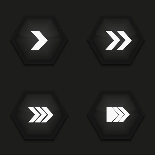 Conjunto de iconos de flecha moderna vectorial — Vector de stock