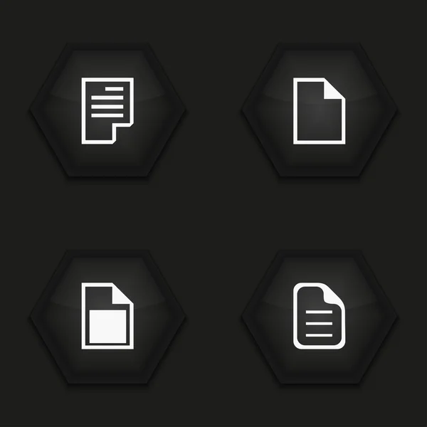 Vektör modern dosya Icons set — Stok Vektör