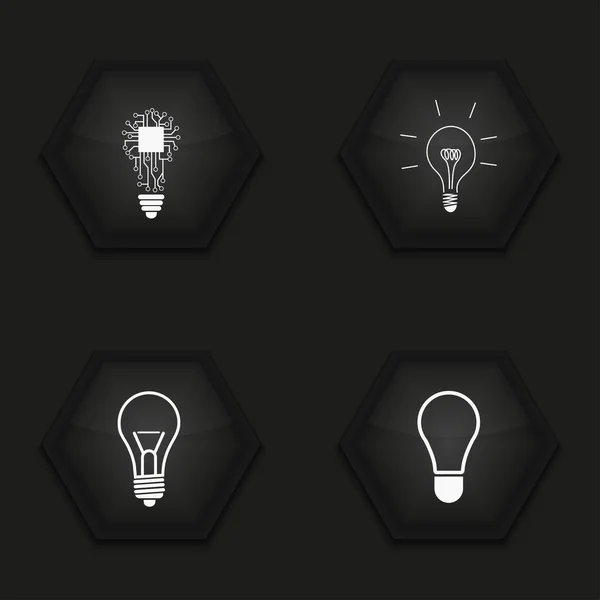Vettoriale moderno idea icone set — Vettoriale Stock