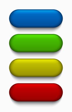 Vektör modern renkli web düğmeleri set