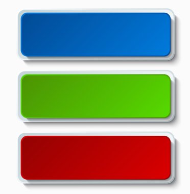 Vektör modern renkli web düğmeleri set