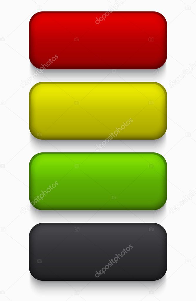 Vector modern colorful web buttons set