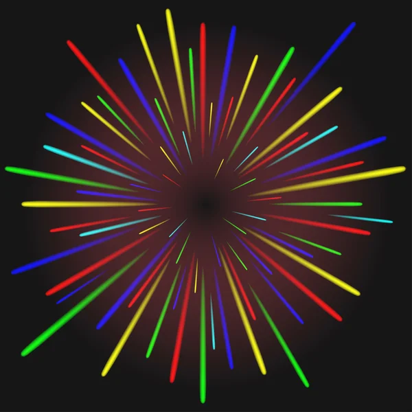 Vetor moderno fundo fogos de artifício coloridos . — Vetor de Stock