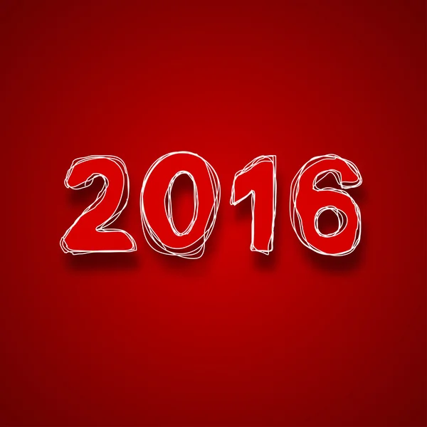 Vector moderne 2016 gelukkig Nieuwjaar achtergrond. — Stockvector