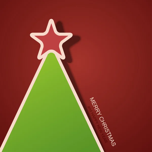 現代のクリスマス ツリーのベクトルの背景. — ストックベクタ