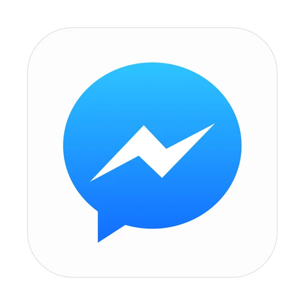 Vector modern chat app icon on white — Stock Vector