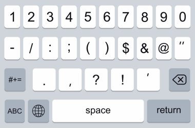 vektör modern klavye smartphone