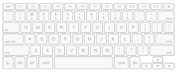 Vector moderno teclado de la computadora de fondo. tecnología — Vector de stock