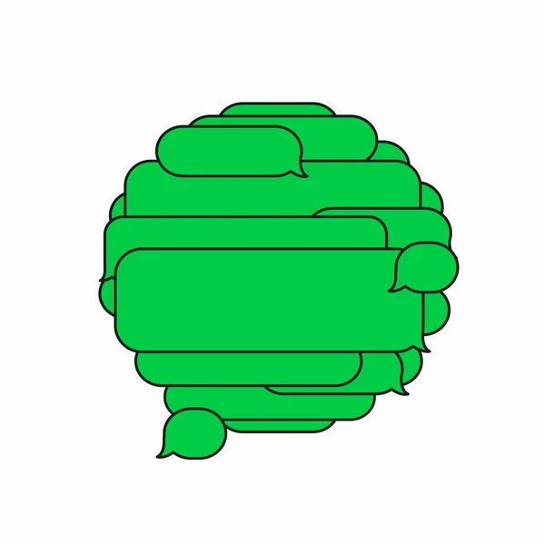 Vector moderne sms of bericht iconen. Bubble toespraak — Stockvector