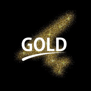 Vektör modern altın glitter arka plan