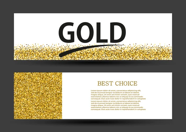 Vector moderne gouden glitter abstracte achtergrond — Stockvector