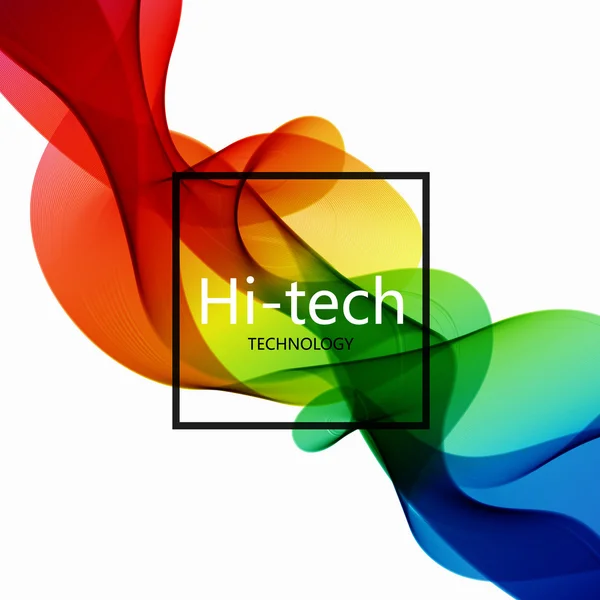 Vector moderne kleurrijke hi-tech abstracte achtergrond. — Stockvector