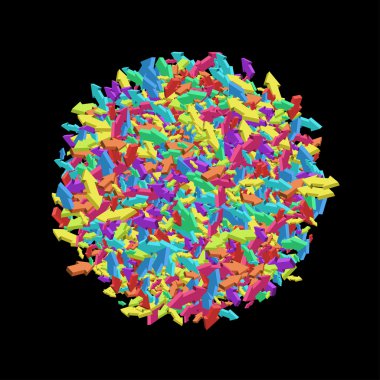 Vektör modern renkli izometrik oklar arka plan.