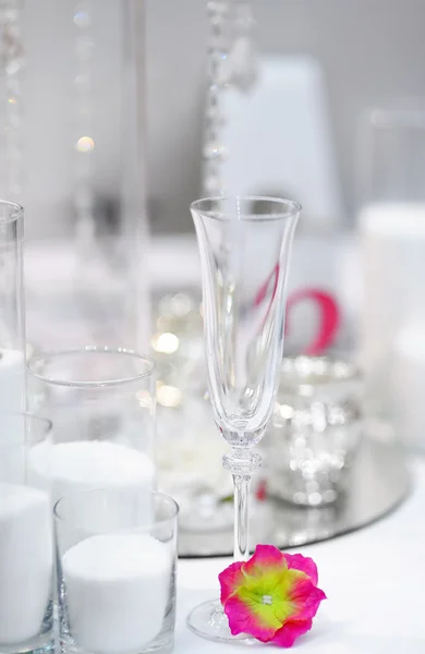 Table set for wedding reception — Stock Photo, Image
