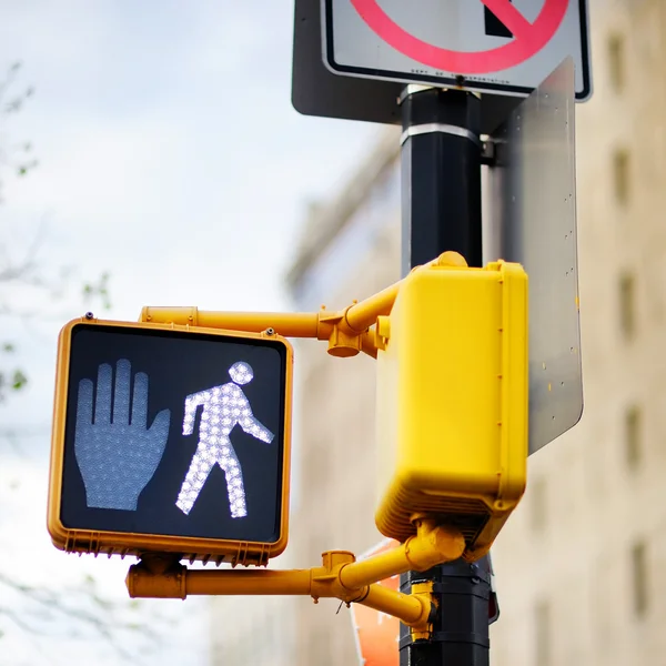 New York trafik işareti gitme — Stok fotoğraf