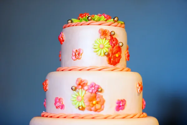 Delicioso bolo de casamento — Fotografia de Stock