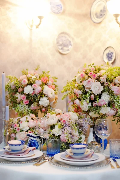 Table set for an event party — Stock Photo, Image