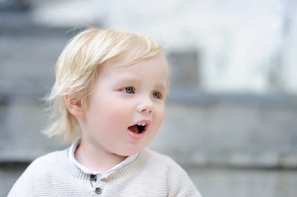 Emotional toddler boy — Stock Photo, Image