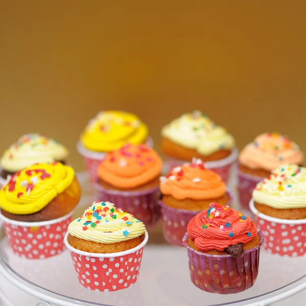 Multicolor cupcakes — Stock Photo, Image