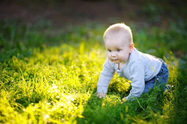 Pequeño bebé en el parque — Foto de Stock