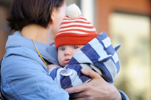 Woman and her adorable little grandson — Stock Photo, Image