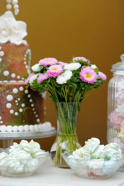 Casamento mesa doce — Fotografia de Stock