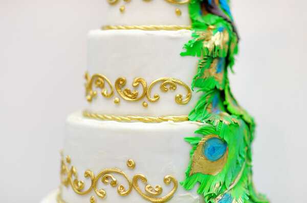 Delicious wedding cake 