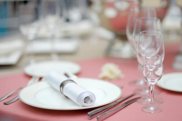 Tisch für Event-Party gedeckt — Stockfoto