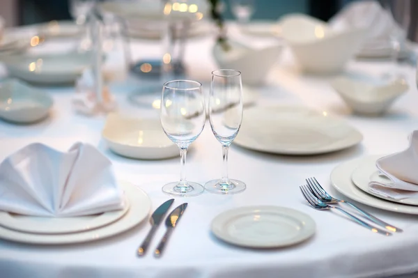 Ensemble de table pour une fête événementielle — Photo